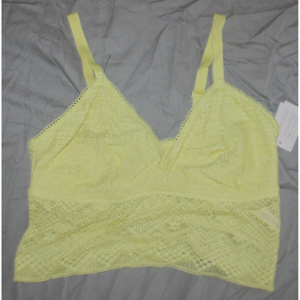 Auden Women's Bra Long line Bralette Unlined Adjustable strap Size M